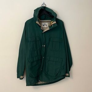 Woolrich nylon shell jacket - Forest green vintage